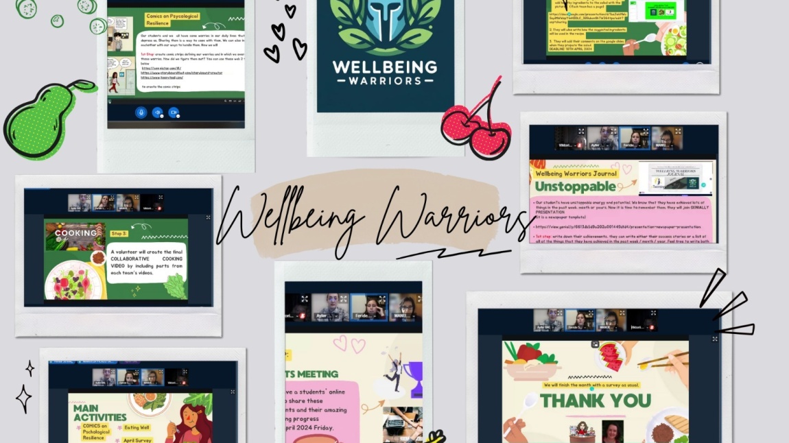 Wellbeing Warriors ortak okullarımız ile aylık online toplantılarımız sürüyor